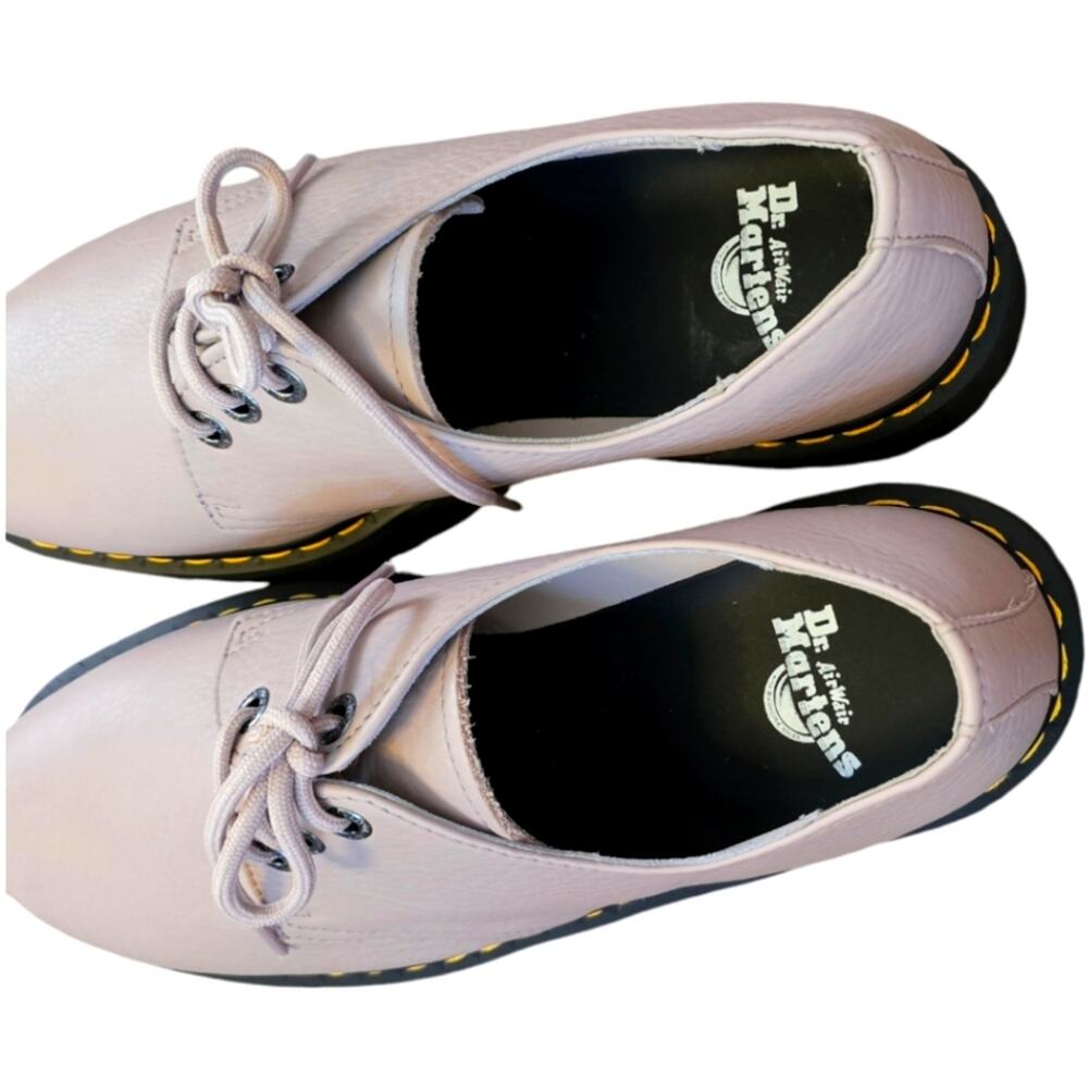 Dr. Martens‎ 1461 Quad leather derby Platform Oxfords Beige Men's Shoes Size 10 - Picture 5 of 12